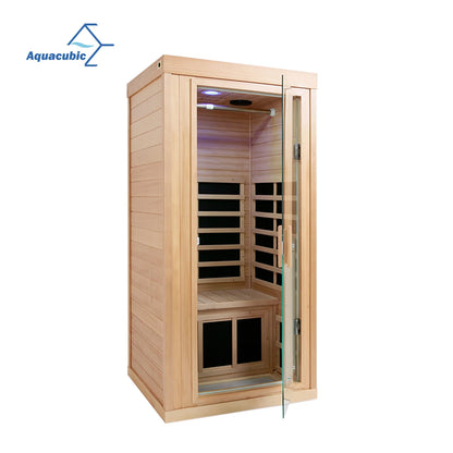 Aquacubic Hemlock Wood One Person Far Infrared Sauna