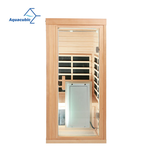 Aquacubic Hemlock Wood One Person Far Infrared Sauna