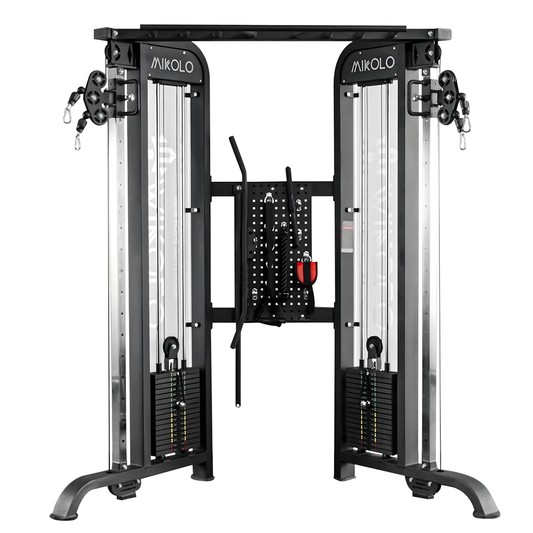 MIKOLO FALCON™ WEIGHT STACK FUNCTIONAL TRAINER WITH ADJUSTABLE 1:1 & 2:1 CABLE RATIO